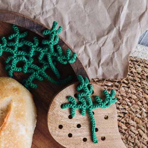 HERBS crochet pattern PDF - Dill, Parsley, Beet leaves, Kale, Spinach. Greens crochet patterns. Crochet food pattern.