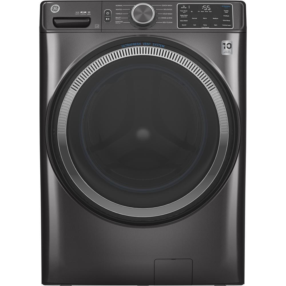 LG WM4000H Black Steel vs GE Smart Front Load Energy Star Washer with