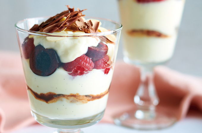 Fruit, Almond and Chocolate Verrines