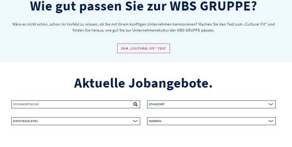 WBS Gruppe product / service