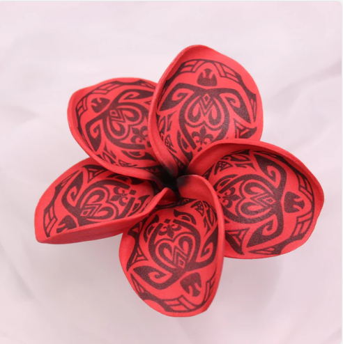 Red Turtle Frangipani Real Touch (6 Pack) - Realistic Artificial Flowers