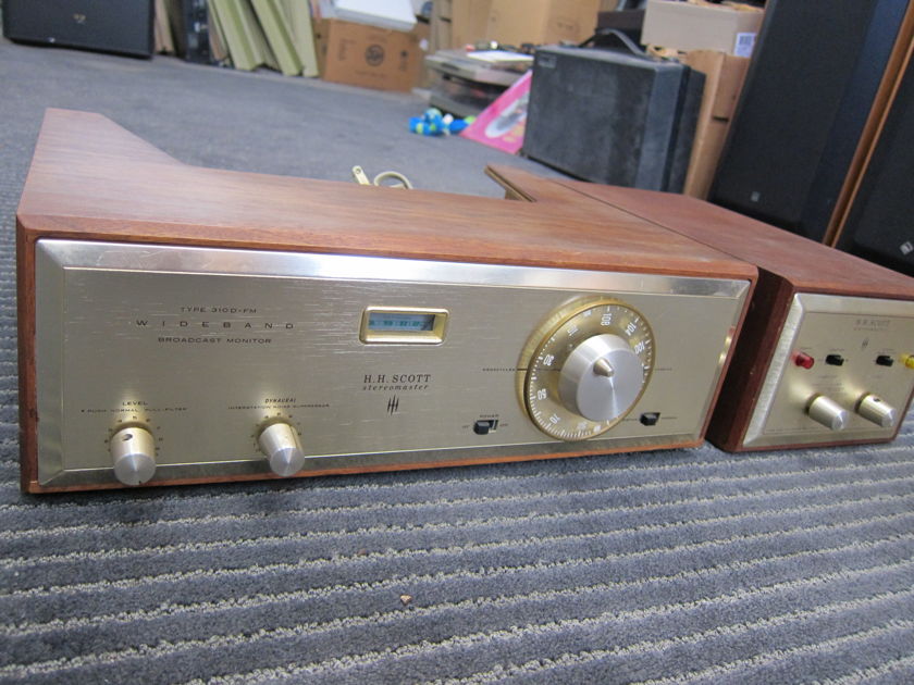 Vintage HH Scott 310-D Fm Tuner + 335 MPX, All Tube units, Cabinets Point to Point Wiring, Ex Sound, 1960s, USA