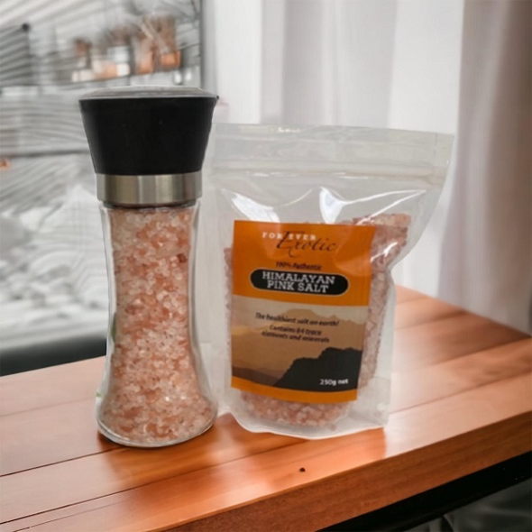 Gourmet Himalayan Salt Grinder plus 1kg Refill Packet
