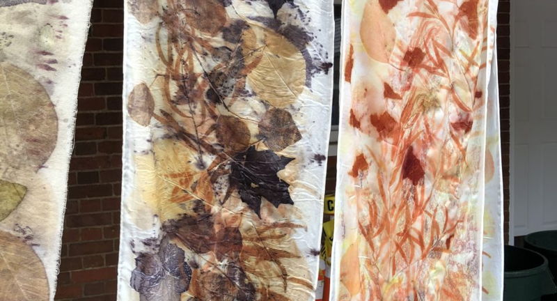 Eco-Printed Silk Scarves – Advanced