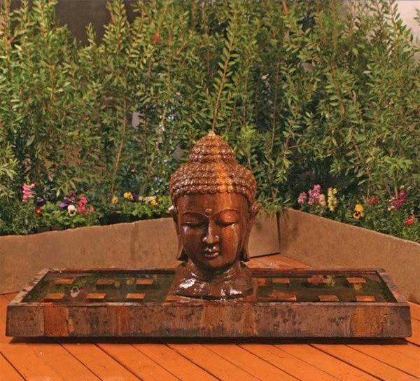 Buddha Head Outdoor Fountain