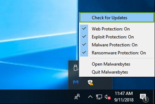 update malwarebytes latest version