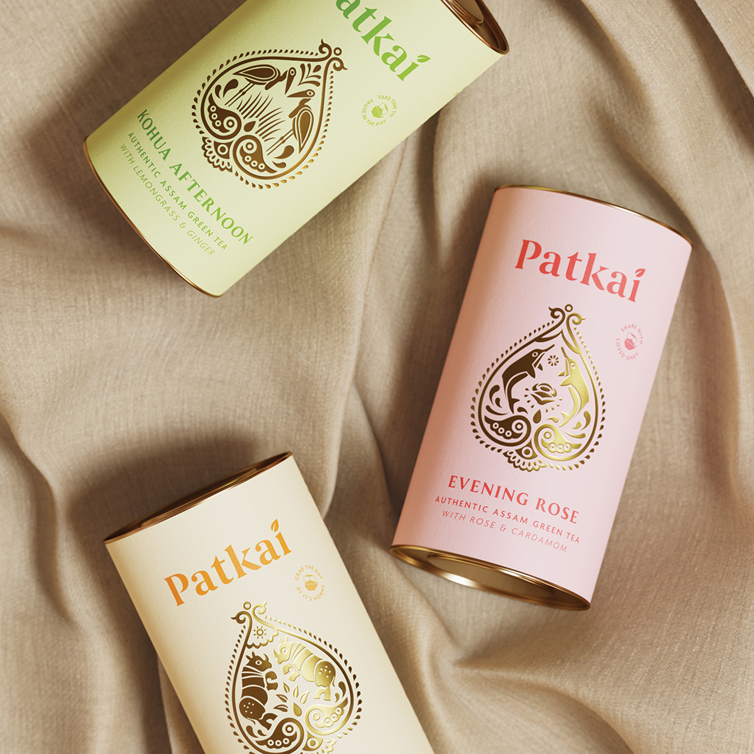Studio Unbound's Carefully Curated Packaging Design For Tea Brand Patkai