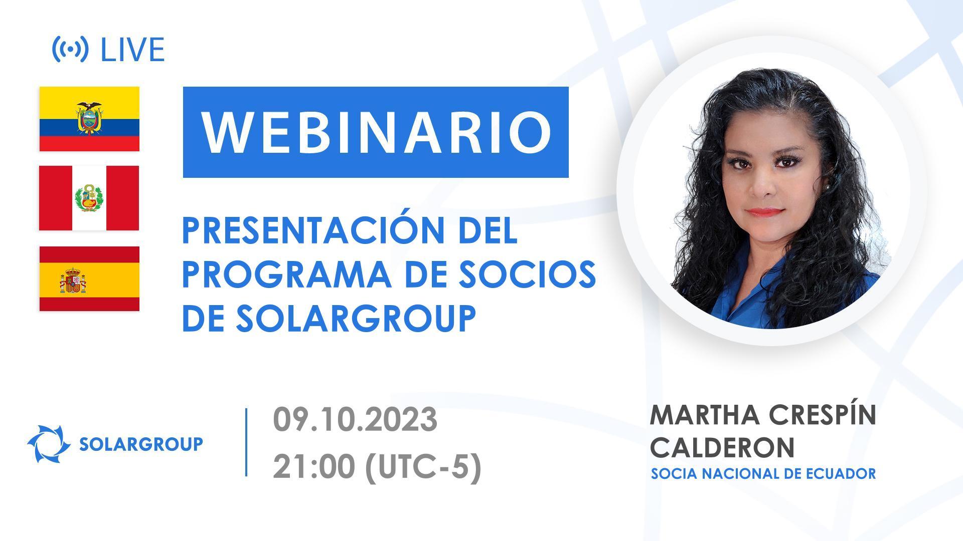 Ecuador. Presentación del programa de socios de SOLARGROUP