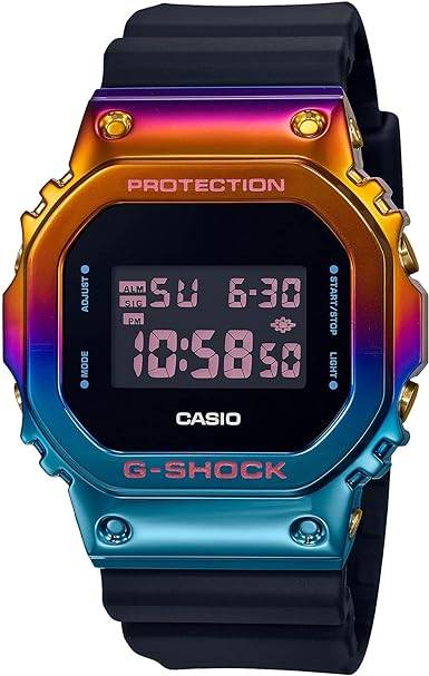 montre casio multicolore