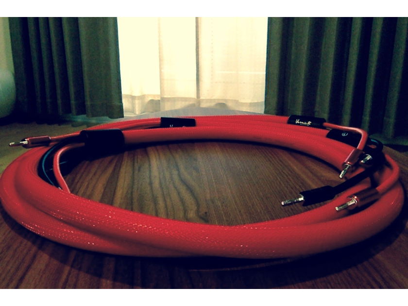 Vermouth Audio Red Velvet Speaker Cables (Banana Connectors)