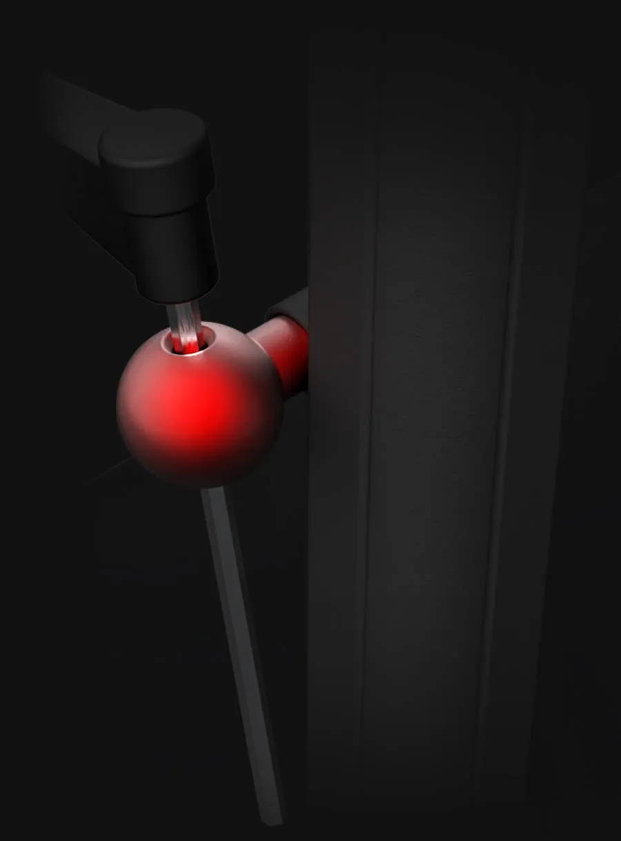 Compass RT-S Router Table Stand features adjustment to the handle bracket to your preferred angle, placing routercrank within easy reach