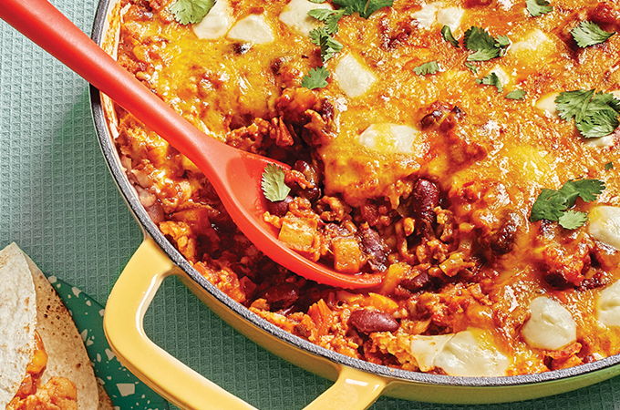 Pork and Cheese Casserole for Tortillas