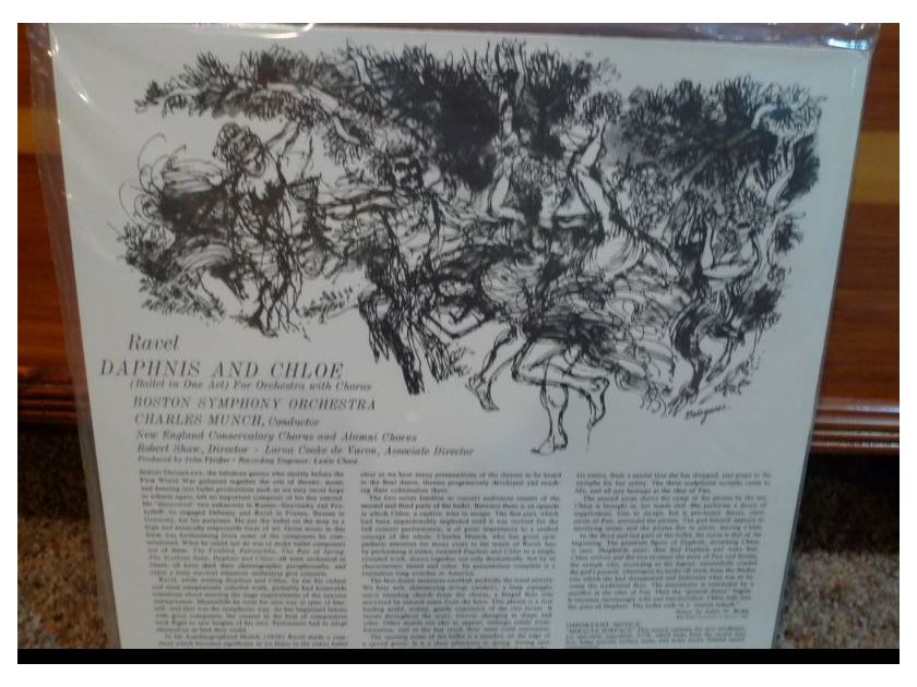 Boston Symphony (Munch) - Ravel: Daphnis and Chloe lsc1893 Classic Records original reissue 180G 1990's Sealed