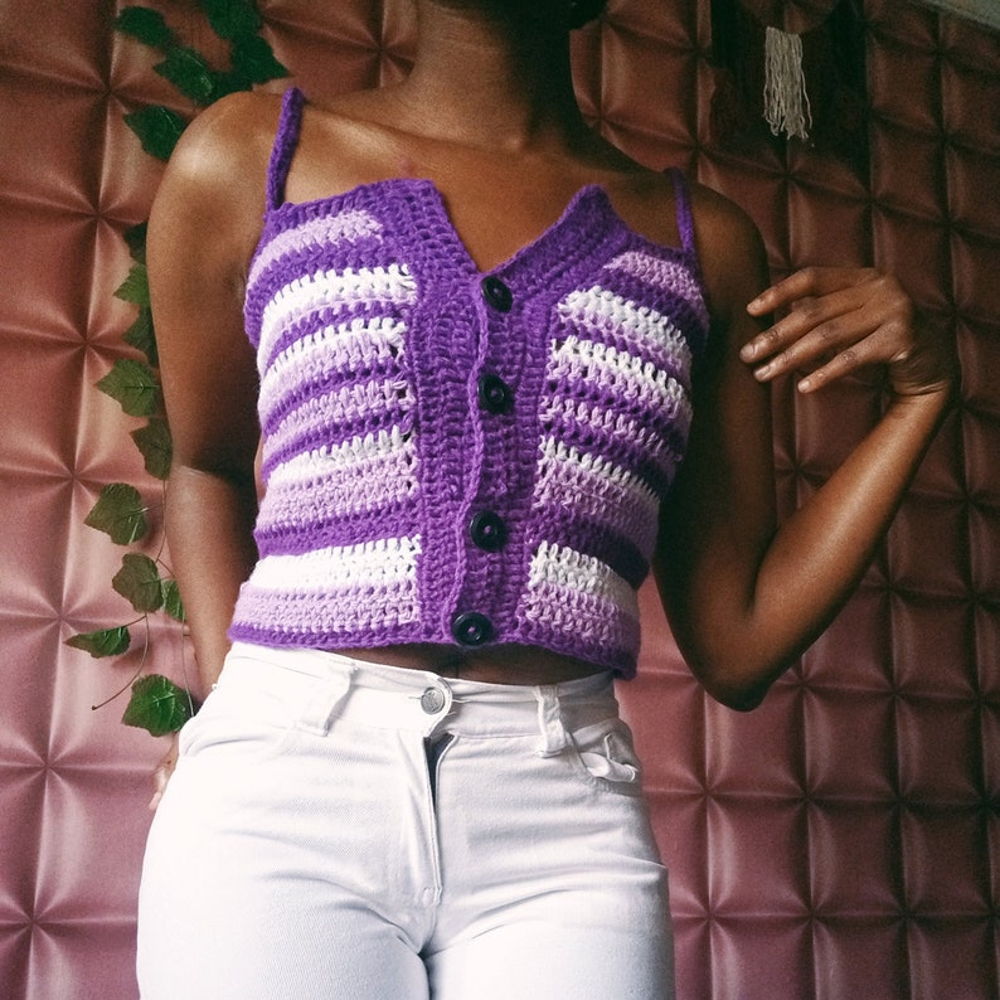 Easy crochet top pdf Pattern, Crop tube top Pattern, Crochet bralette pattern, Festival Top pattern