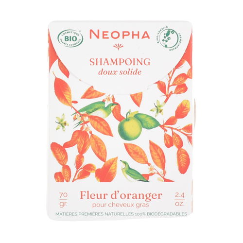 Shampoing doux solide BIO fleur d'oranger (cheveux gras)