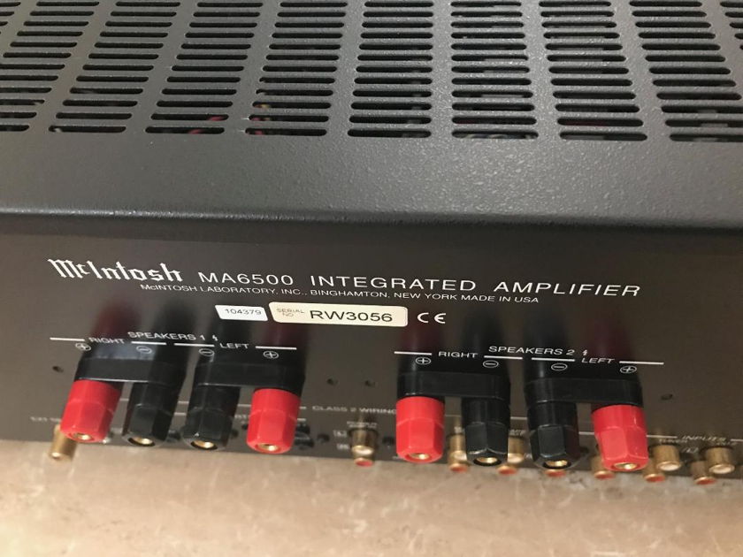 MCINTOSH MA-6500 INTEGRATED AMPLIFIER LIKE NEW