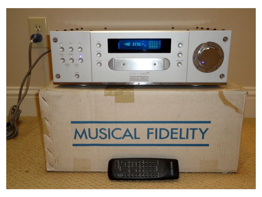 Musical Fidelity CD-PRE 24 Processor, CD Player, DAC Mint w/ Box, Manual, Remote