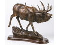 Elk Sculpture Royal Performance by Terrell O'Brien