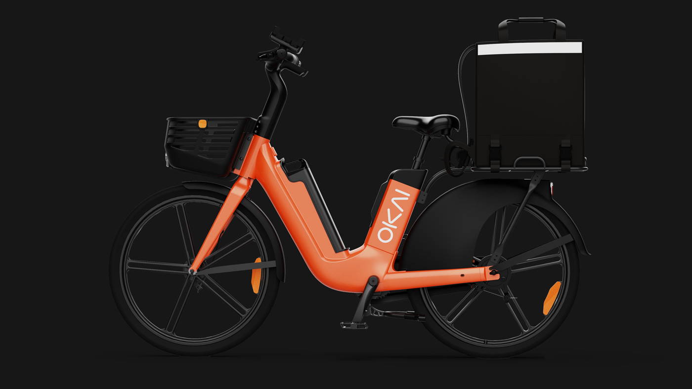 Okai Micromobility Manufacturer, EB100 ebike food delivery hero