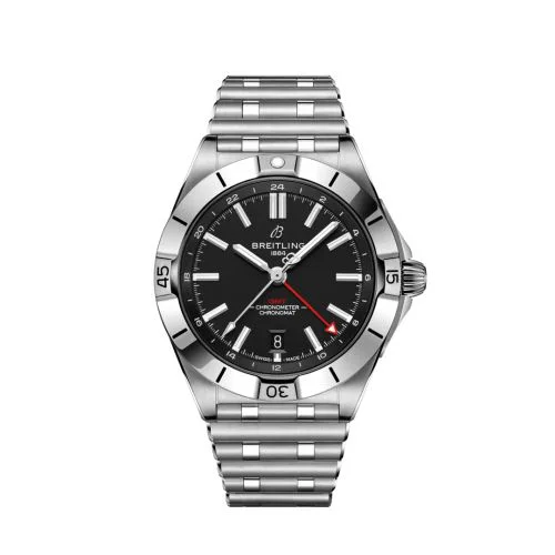 Chronomat 40 GMT Stainless Steel / Black / Rouleaux