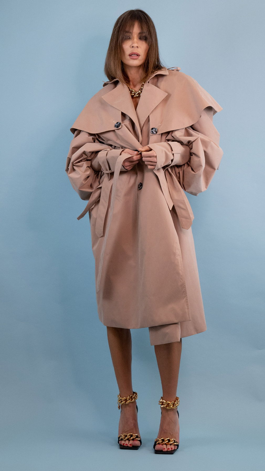 No More Rain trench coat