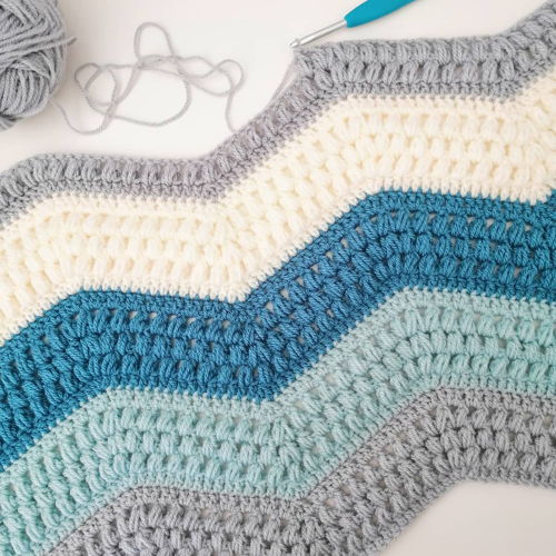 Calming Puff Wave Blanket