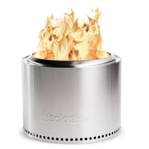 Solo Stove Bonfire 2.0, Smokeless Fire Pit | Wood Burning Fireplaces with Removable Ash Pan, Portable Outdoor Firepit - Ideal for Camping, Stainless Steel, H: 14 in x Dia: 19.5 in, 20 lbs