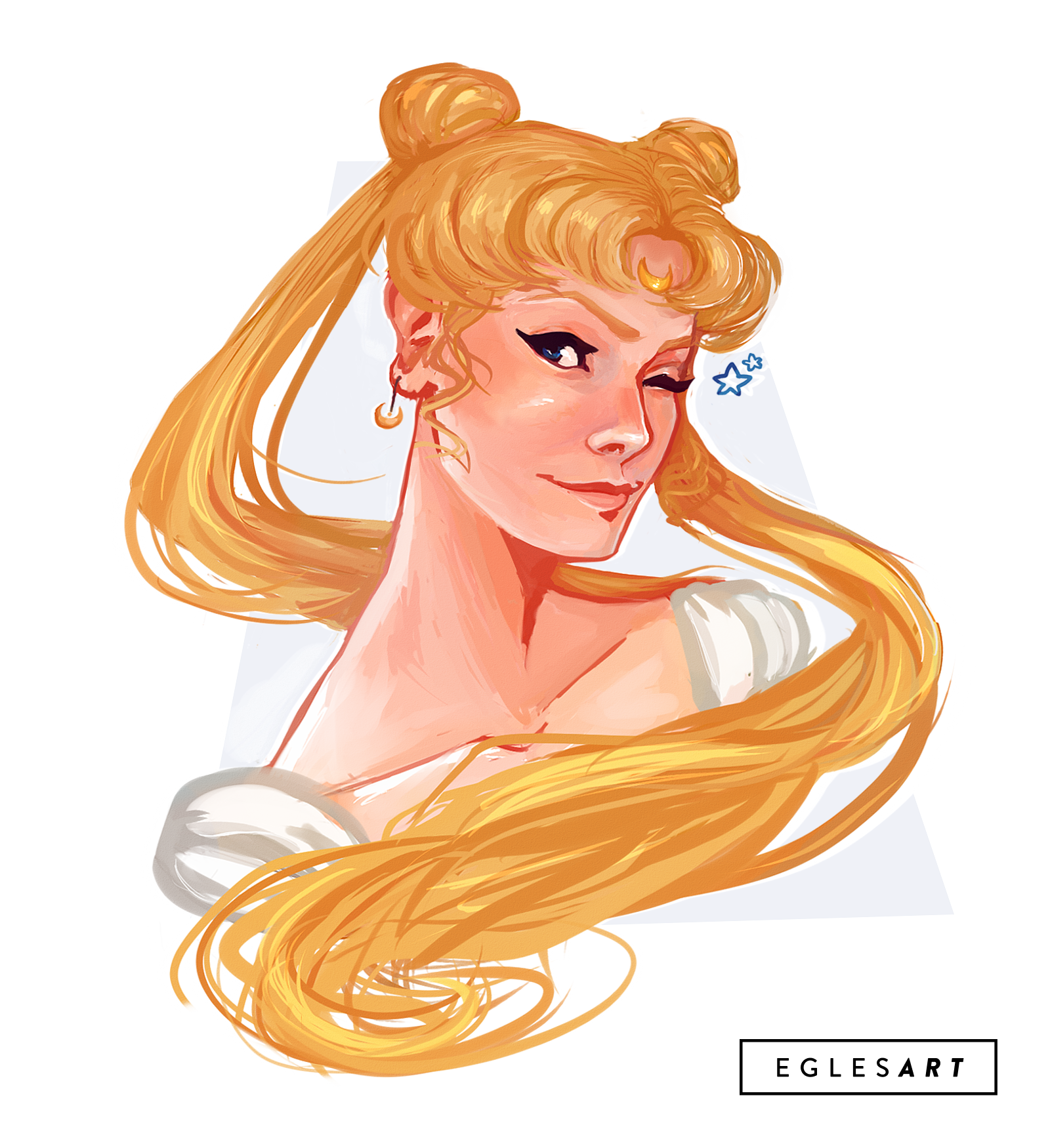 Sailor Moon, a drawing by Eggylyte