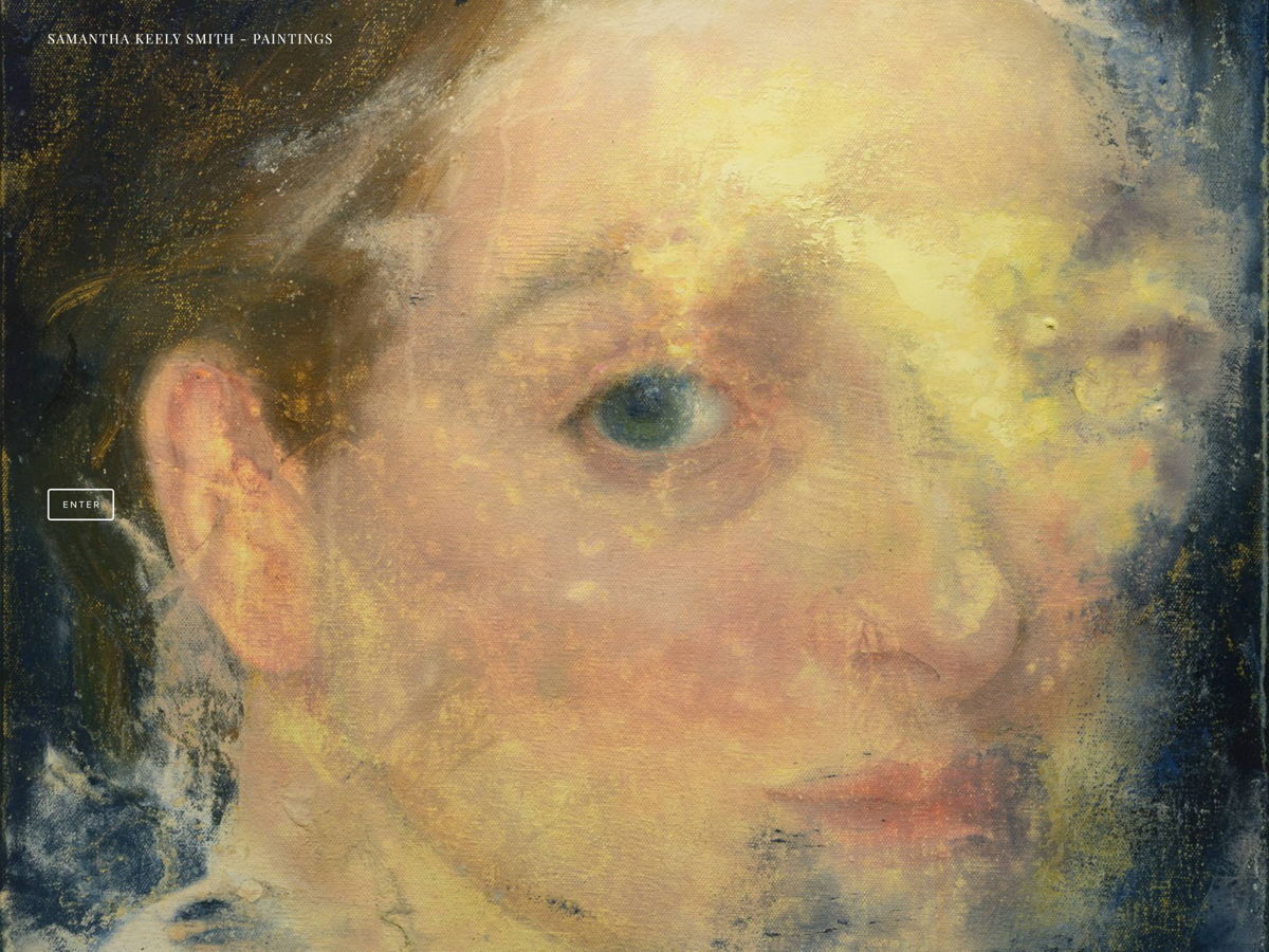 Screenshot of Samantha Keely Smith, from the squarespace portfolio examples collection.