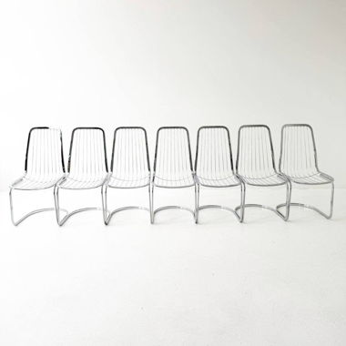 Set aus 7 Stühlen von Gastone Rinaldi für Rima