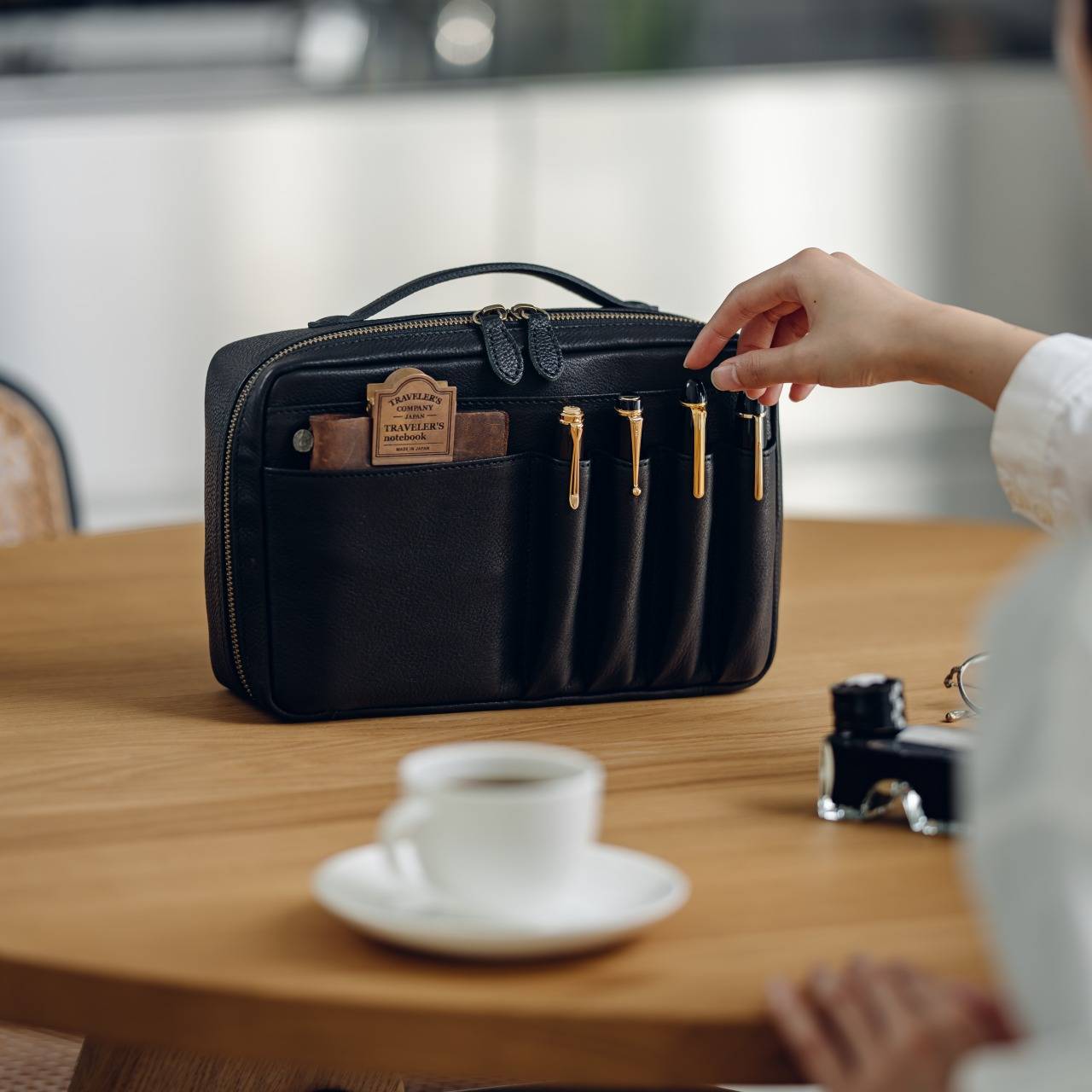 2024コンベンション　木箱、ノート、ペン、トートバッグetc 【オイル完売】 Bungu Desk Pouch – &Liebe