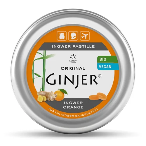 Original GINJER® Ingwerpastillen Orange