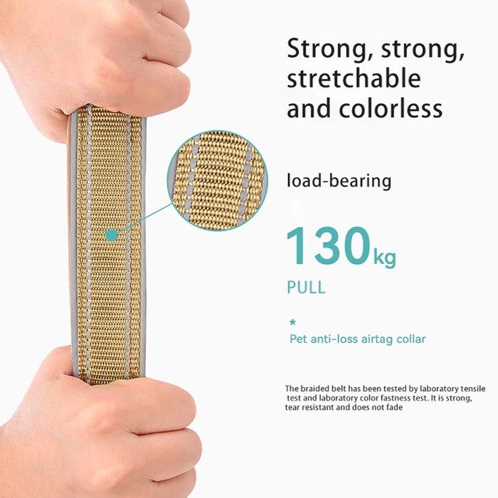 Purple Secure Nylon Dog Collar with Built-in Apple AirTag (not included) Holder Case - Pet Tracker Accessory - Image 6