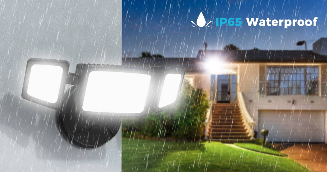 55W 5500LM LED Outdoor Lights Waterproof