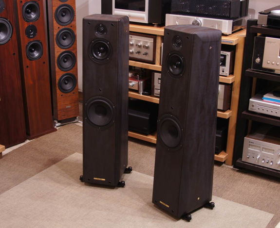 Sonus Faber Toy tower - Black Leather Finish