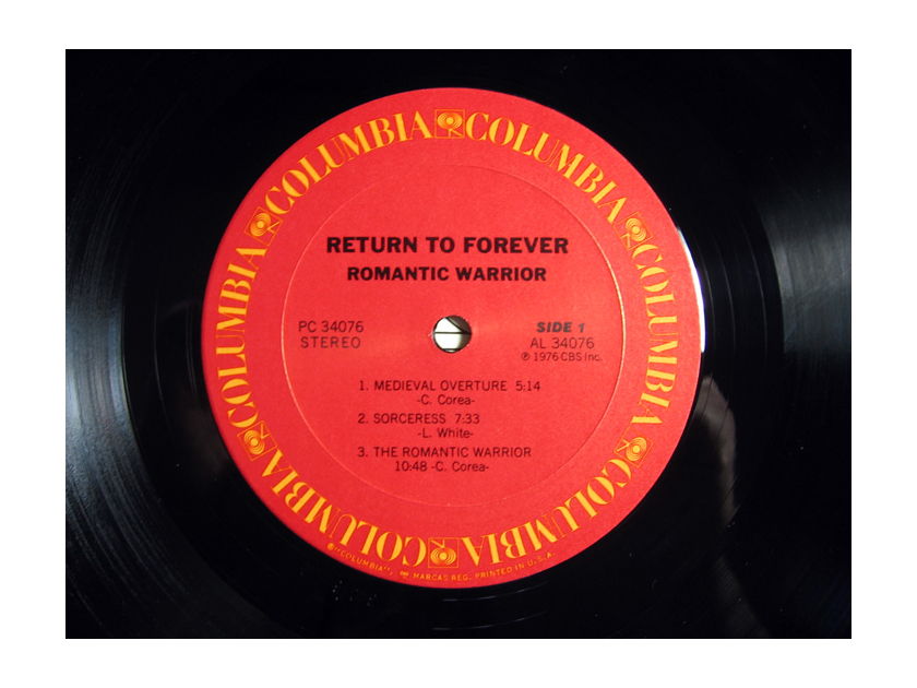 Return To Forever - Romantic Warrior - 1976 Columbia PC 34076