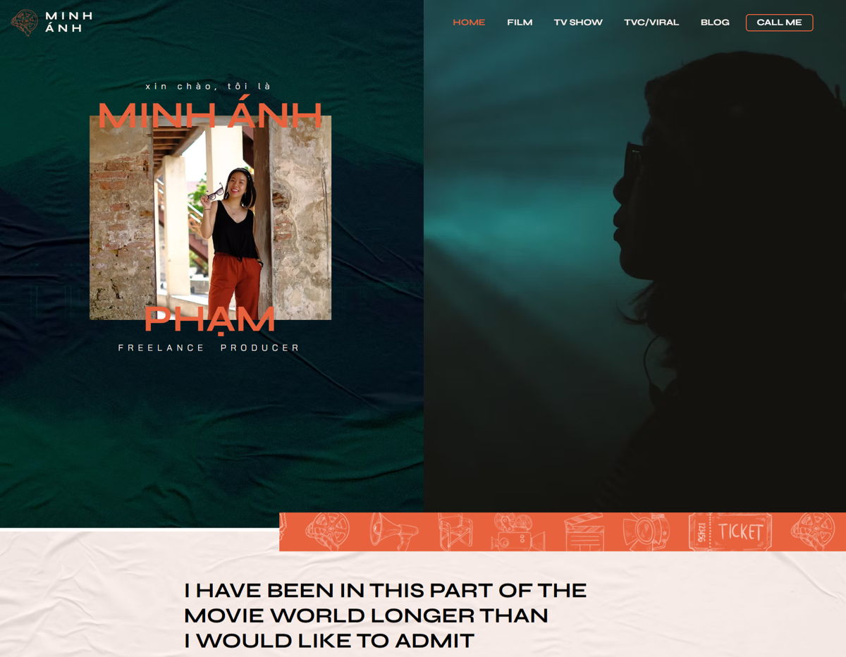 Screenshot of minhanhpham , from the wix personal websites collection.