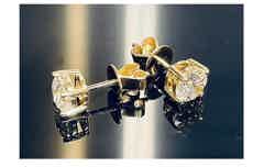 Shop 9K gold and diamond earrings