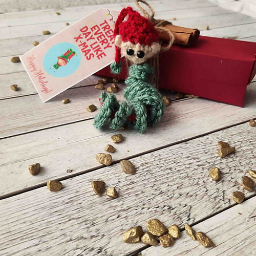 Elf Worry Worm Crochet Pattern