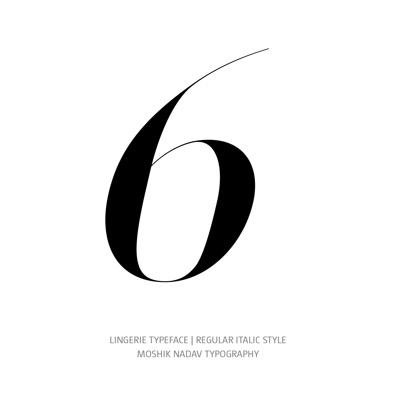 Lingerie Typeface Regular Italic 6 - Fashion fonts by Moshik Nadav Typography