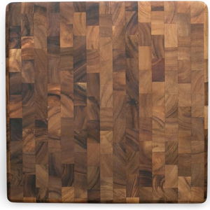 Chef's Board | Ironwood Gourmet 28218 Square Charleston End Grain Chef's Board, Acacia Wood 14" Square