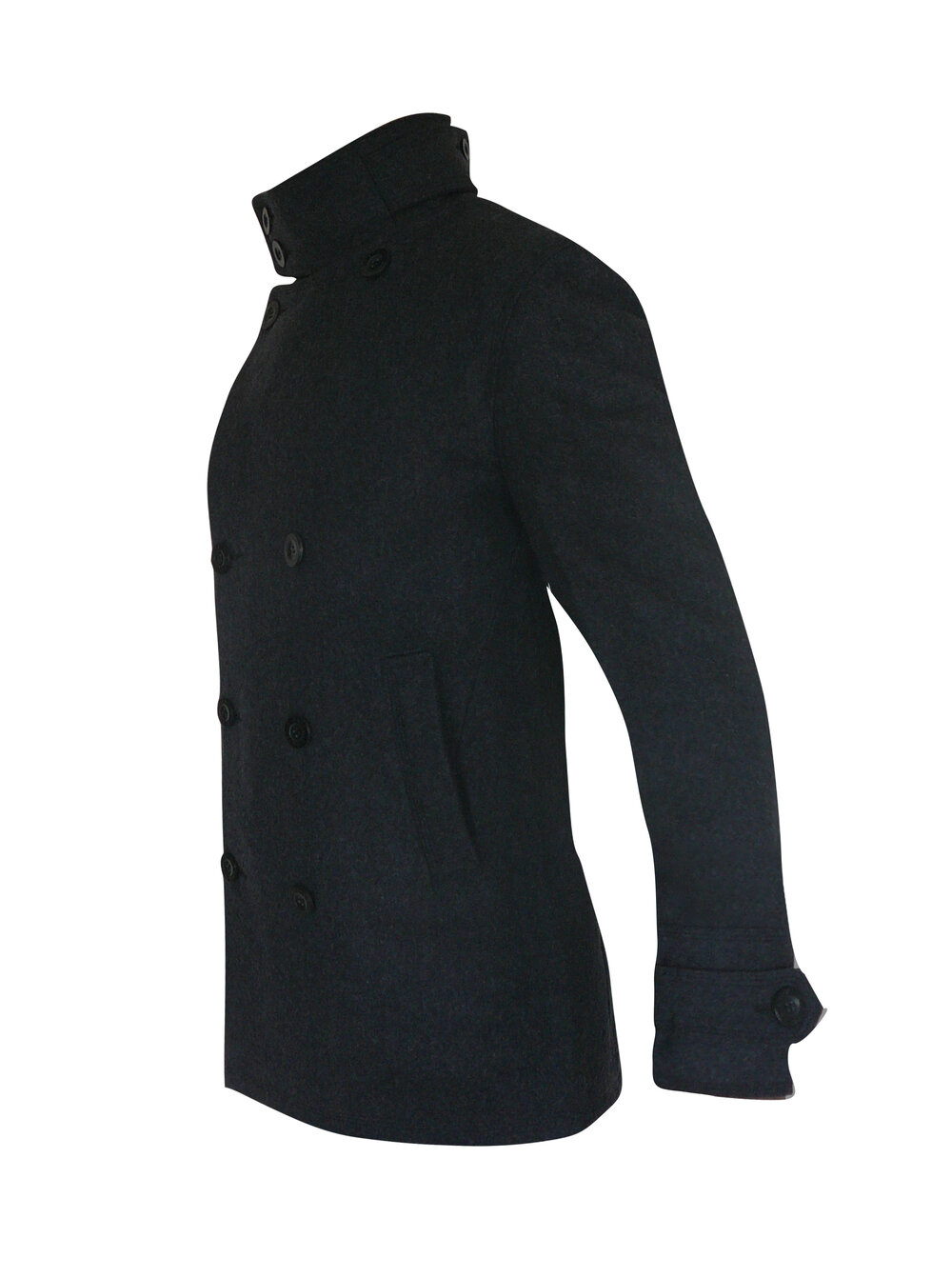 BARCELONA - Black LEATHER and WOOL - Image 3