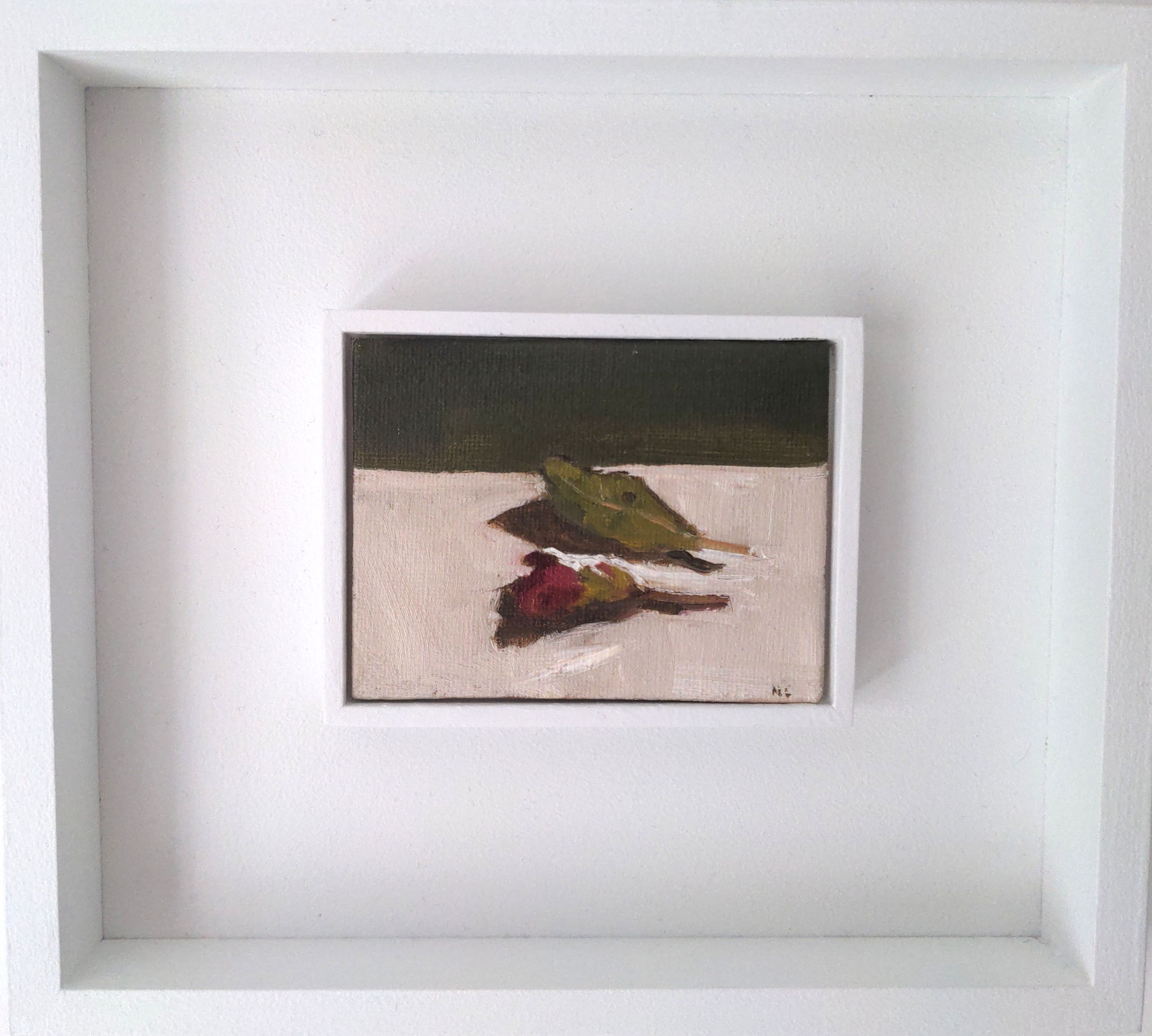 small painting of flower bud