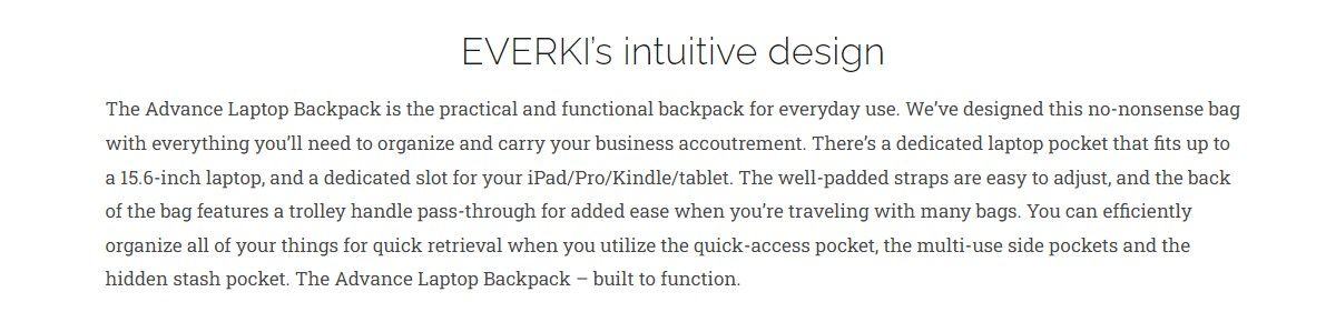 Everki Advance Backpack 15.6