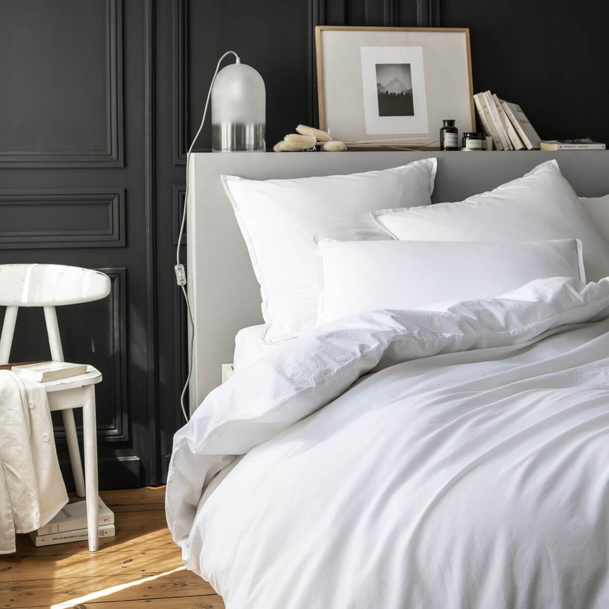 Linge de lit en lin confortable 