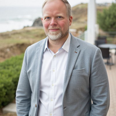 Photo generated by Secta Labs in style of Coastal Resort Portraits