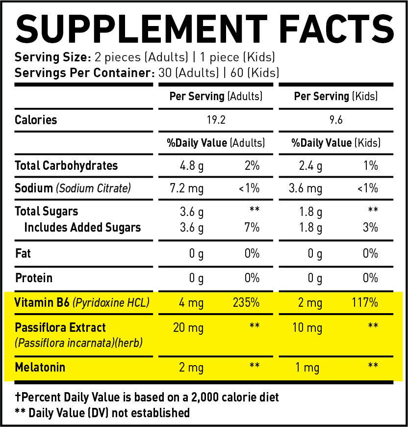 Supplement facts of the best melatonin supplement singapore