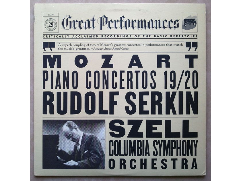 CBS/Szell/Serkin/Mozart - Piano Concertos Nos. 19 & 20 / NM