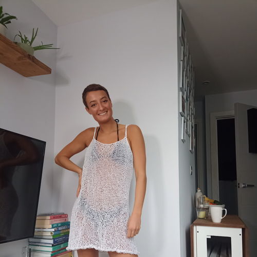 Strickmuster: Baggy-Strandkleid