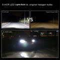 Alla 9005 9006 LED Headlights Bulbs Fog Lights DRL vs halogen lamp